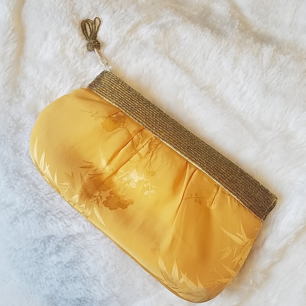 NWOT Venizia Yellow Clutch Bag